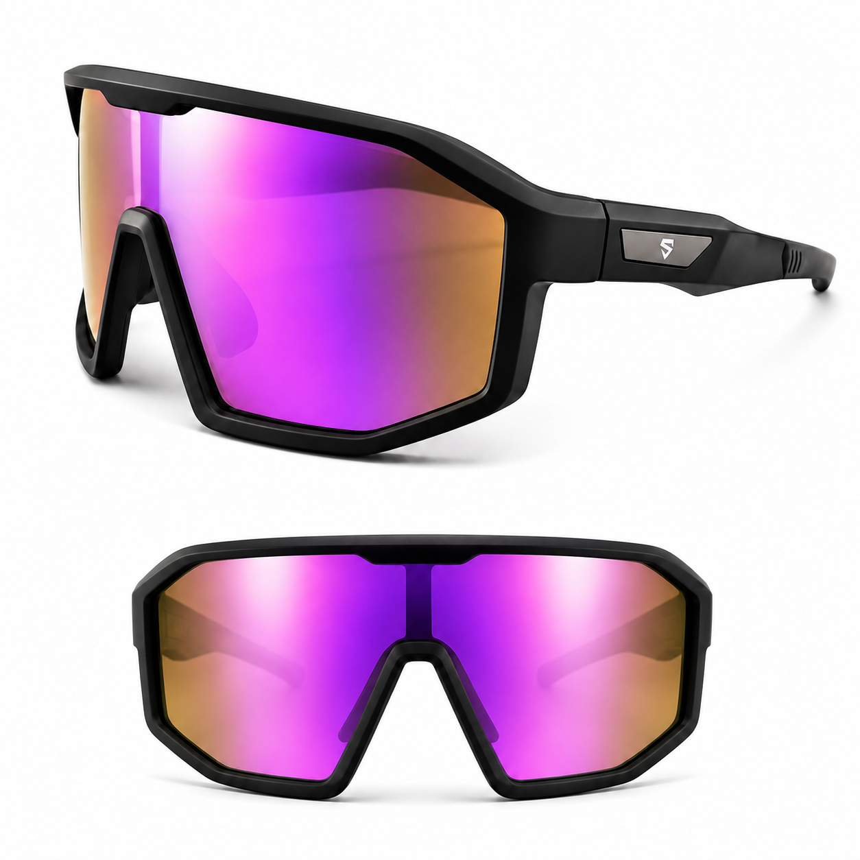 SWAGLIFT sportovní polarizační brýle PRISM s fialovým zrcadlovým zorníkem